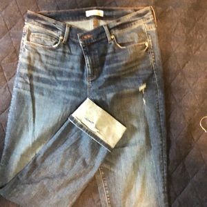 LOFT distressed denim-cuffed sz 30